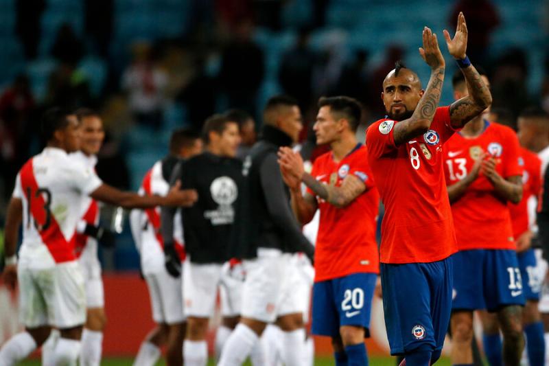 Chile vs Perú en Copa América 2019 - Créditos: Photosport