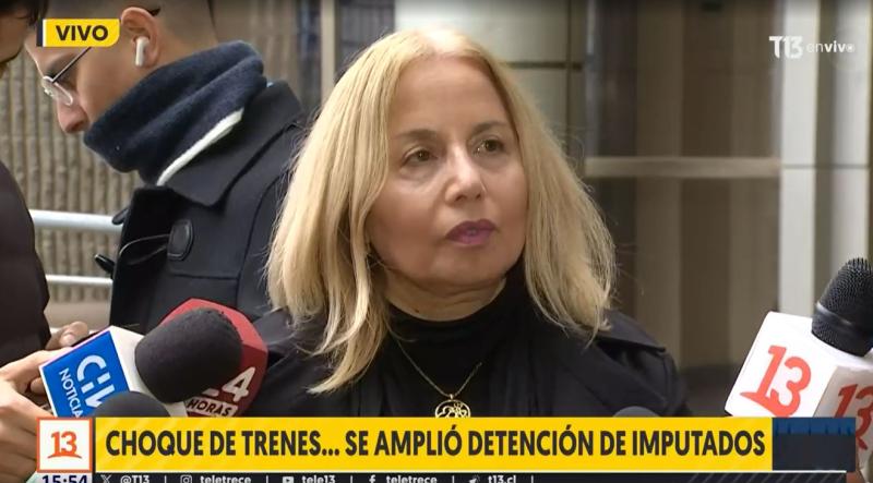 Ximena Silva, defensora de uno de los imputados tras el grave choque de trenes