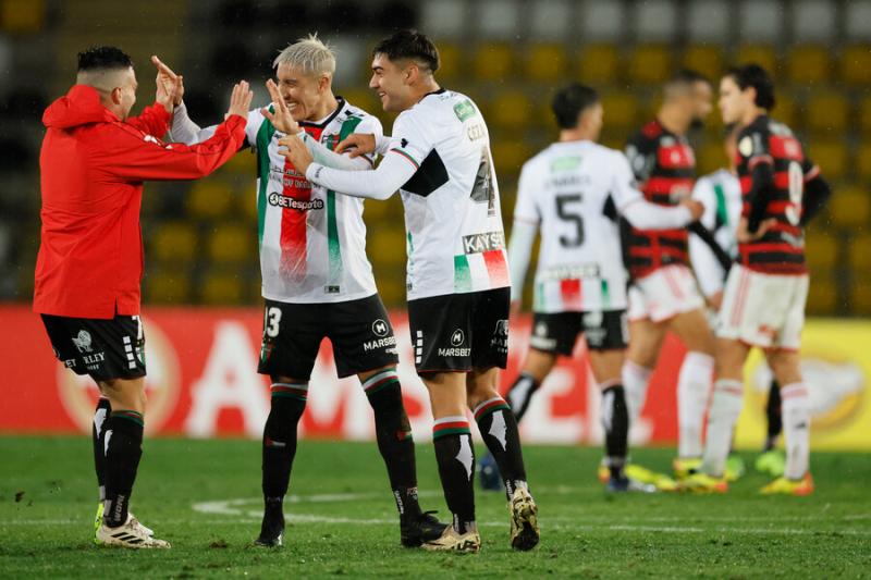 Palestino contra Flamengo por Copa Libertadores - Créditos: Photosport