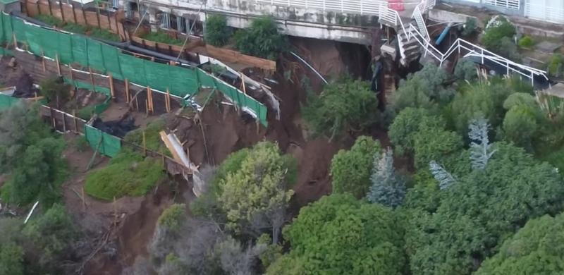 T13 - Socavón Viña del Mar, vista total al terreno