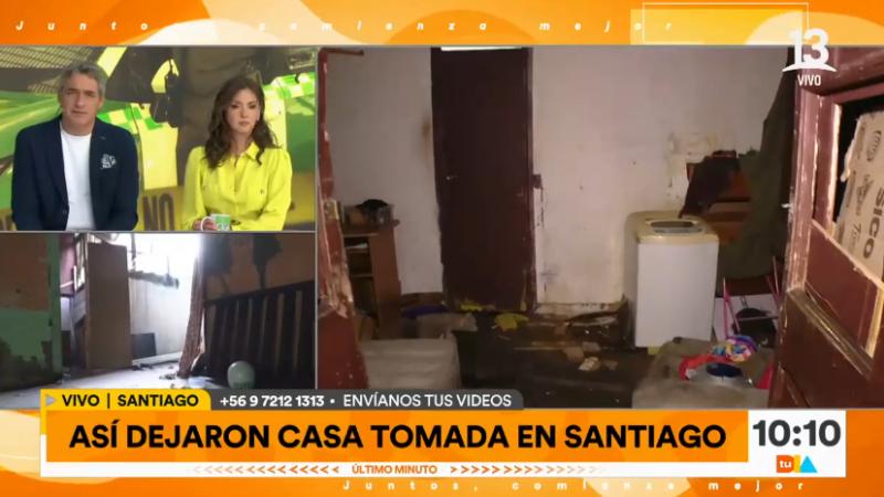 Desalojan casa tomada en Santiago - "Tu Día"