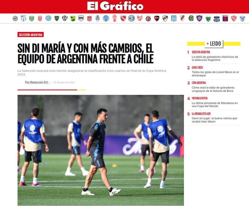 Captura - El Gráfico pronostica cambios en Argentina