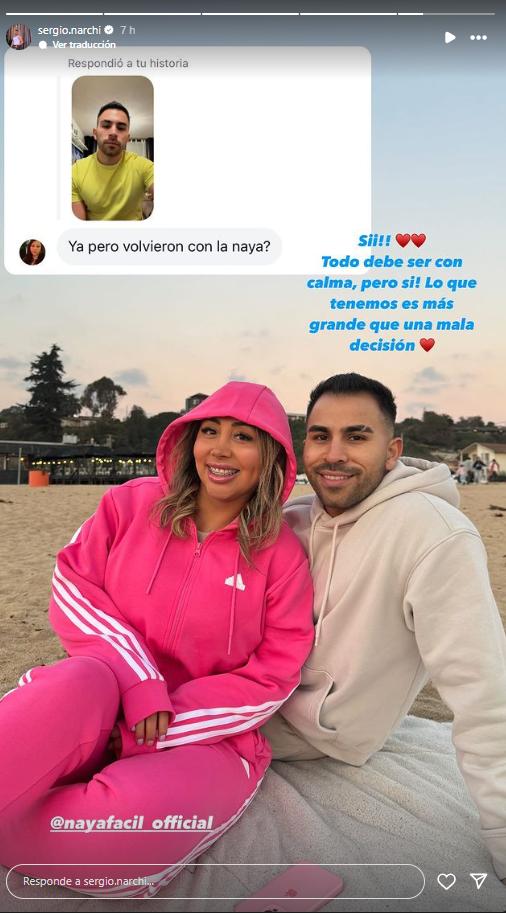 Naya Fácil retomó relación con su expareja - Instagram