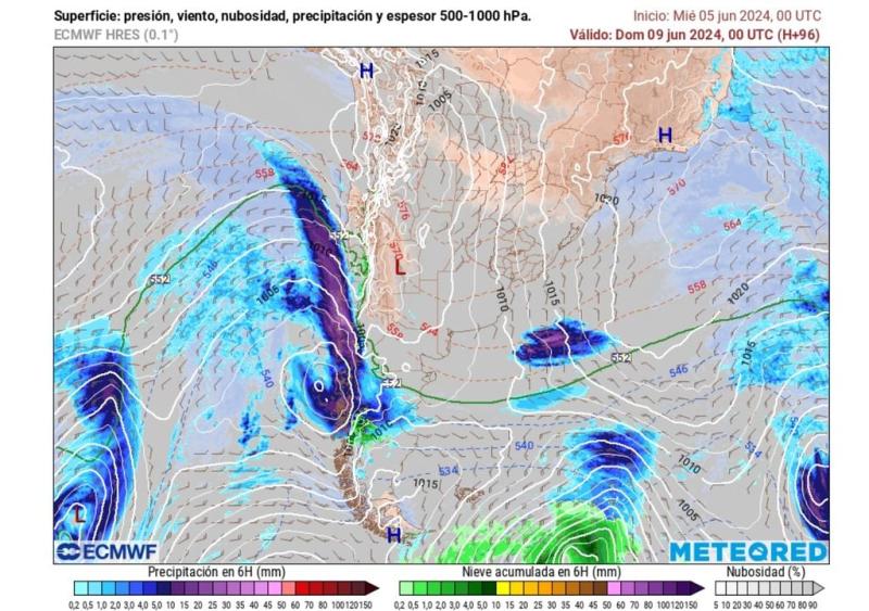 Meteored - Ciclón se despide de Chile el viernes
