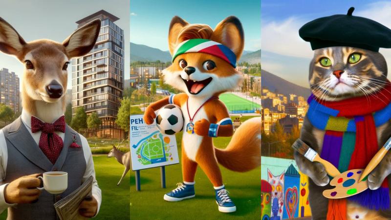 La mascota de Vitacura, Peñalolén y San Miguel