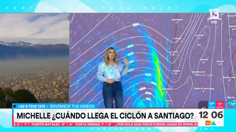 Canal 13 - Michelle Adam en Tu Día habla de tren de sistemas frontales