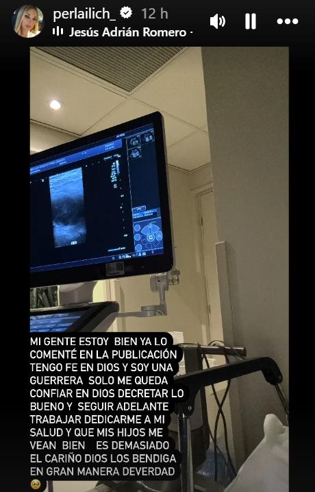 Perla Ilich reveló que le detectaron un tumor - Instagram