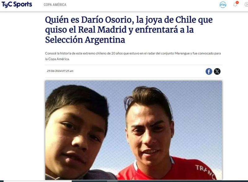 TyC Sports - Titular sobre Darío Osorio