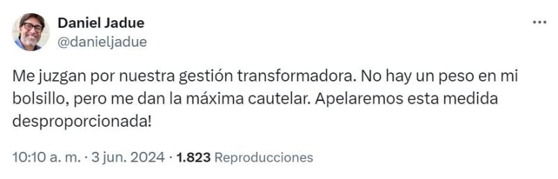 Daniel Jadue en redes sociales