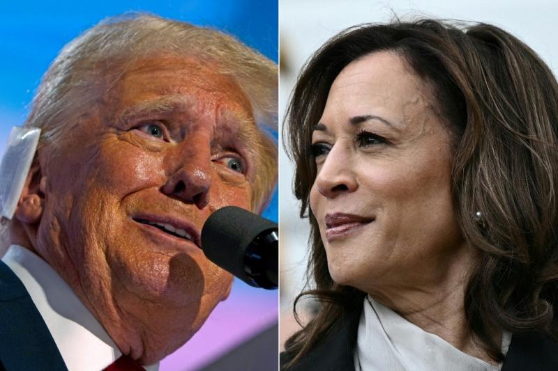 Trump llama "lunática" a Harris en primer mitin tras retirada de Biden