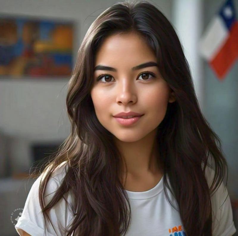 Chilena de 20 años según IA