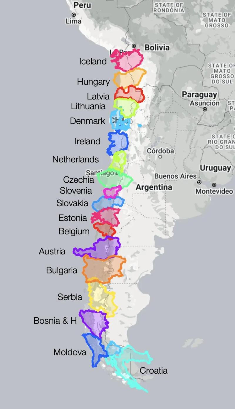 Unchartes Territories - El análisis del mapa de Chile