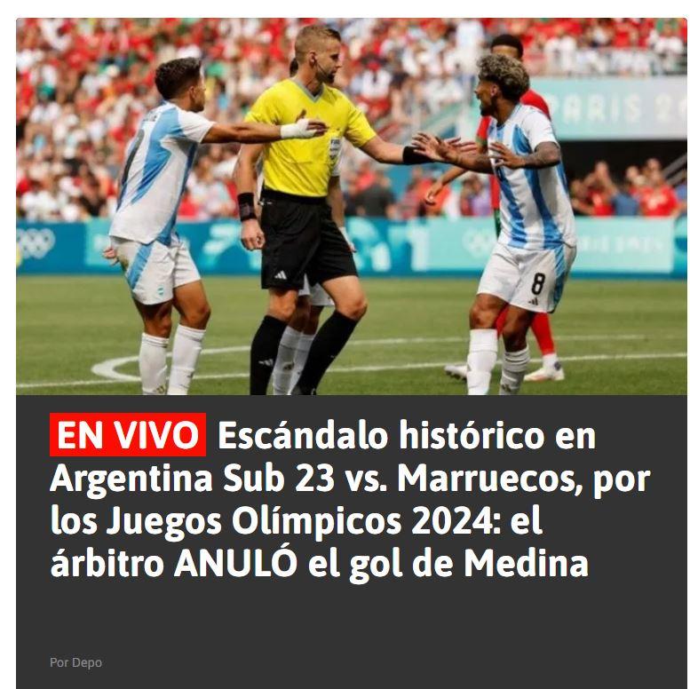 Captura Crónica - Así reaccionaron a la derrota de Argentina en JJ.OO.