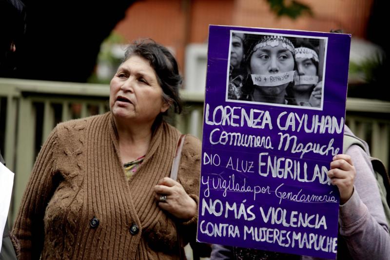 Protestas por caso de Lorenza Cayuhan - Agencia Uno, archivo