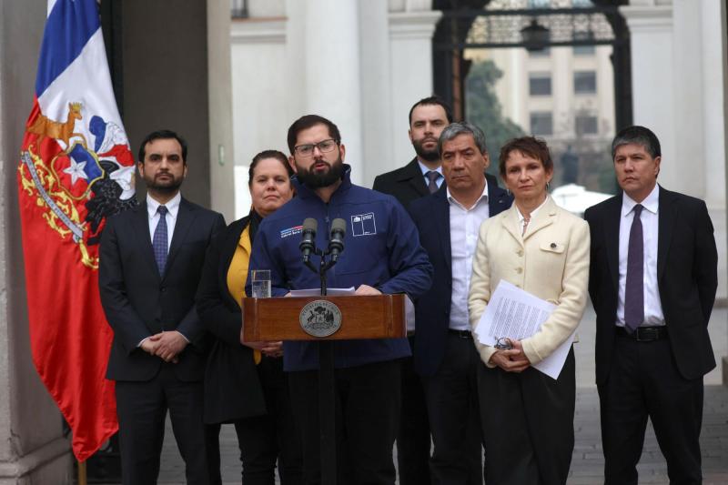 Presidente Boric en el Palacio de La Moneda - Aton