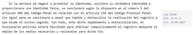 Biblioteca del Congreso Nacional - Funcionaria de gobierno detenida por no entregar su identidad
