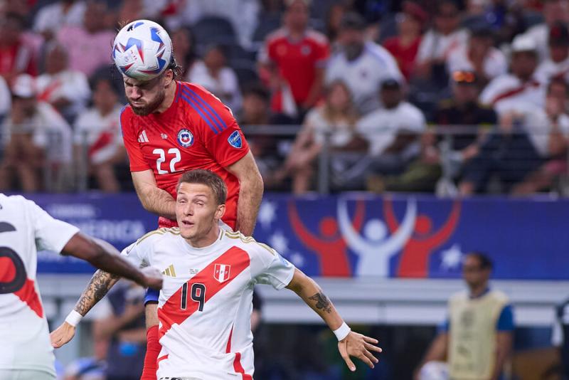 Ben Brereton contra Perú en Copa América - Créditos: Photosport