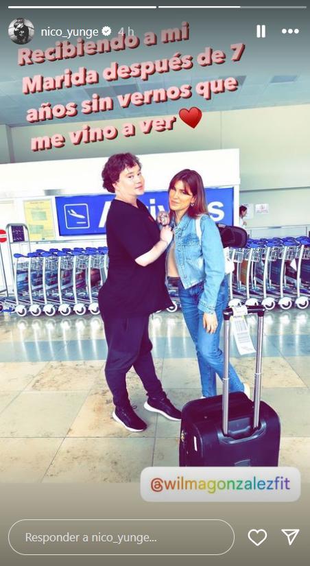 Captura de pantalla historias de Instagram de Nicolás Yunge