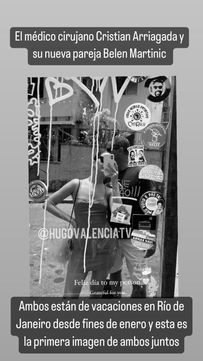 Instagram (Hugo Valencia) - Cristián Arriagada y Belén Martinic