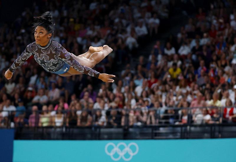 Debut de Simone Biles en París 2024