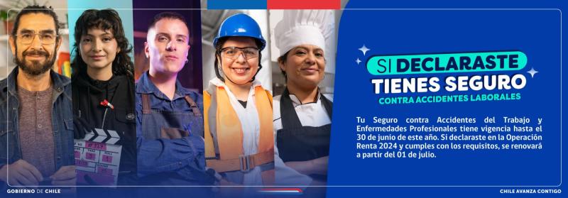 ISL - Ya inició la cobertura del seguro contra accidentes del trabajo para las y los honorarios que realizaron su Operación Renta 2024 con retención