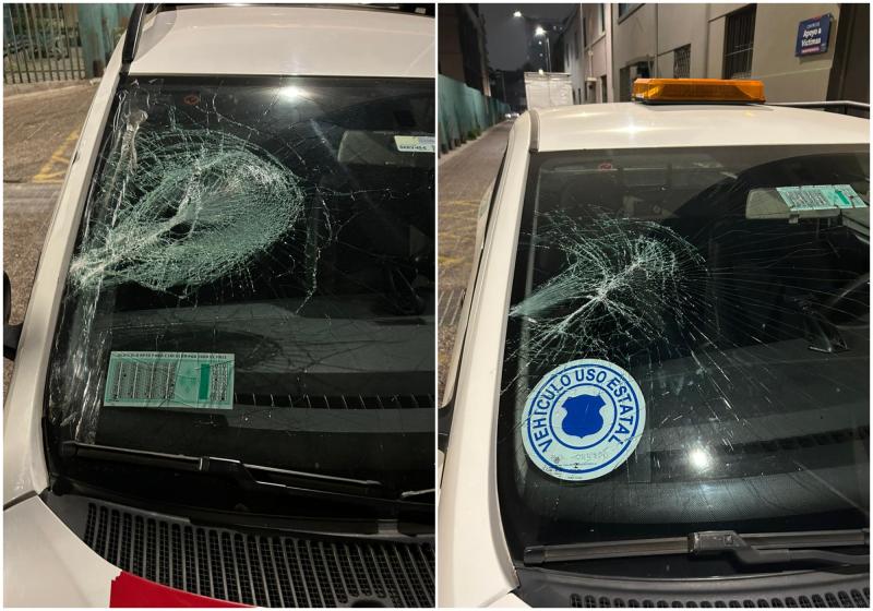 T13 - Video: turba ataca a Seguridad Pública en Independencia