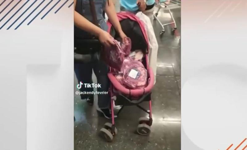 Captura - Uno de los virales del guardia de supermercado