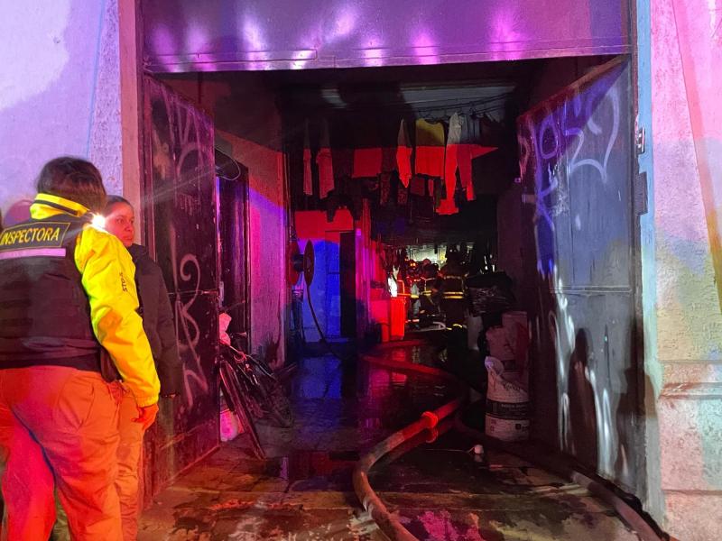 Bomberos - Incendio en Santiago