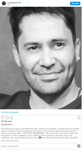 Destapan antiguo romance de Luis Jiménez - Créditos: @principessafre