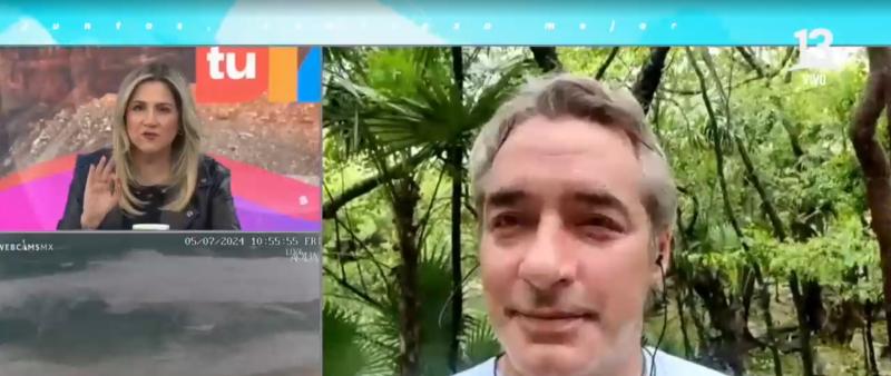 Canal 13 - José Luis Repenning sufrió el paso del huracán Beryl