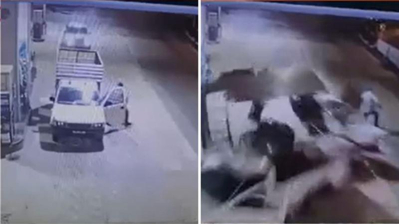 T13 - Captan cómo rápida reacción de un hombre lo salvó de ser atropellado en Valparaíso