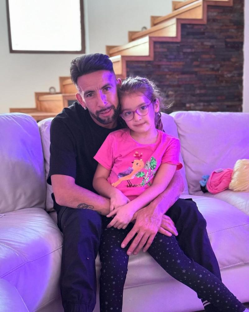 Mauricio Isla y su hija Luz Elif - Crédito: Instagram @mauricioisla4chile