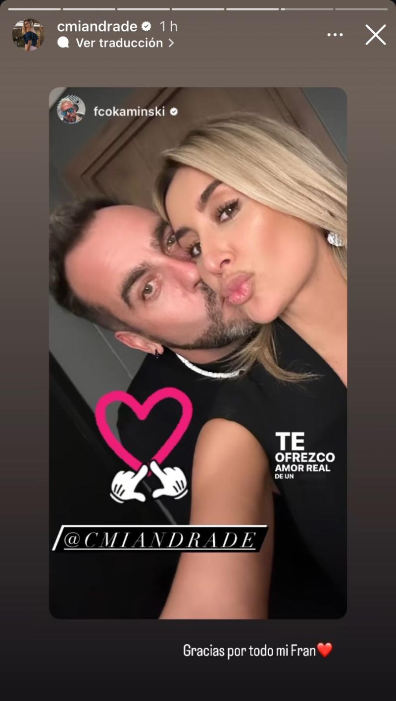 Instagram - Francisco Kaminski y Camila Andrade
