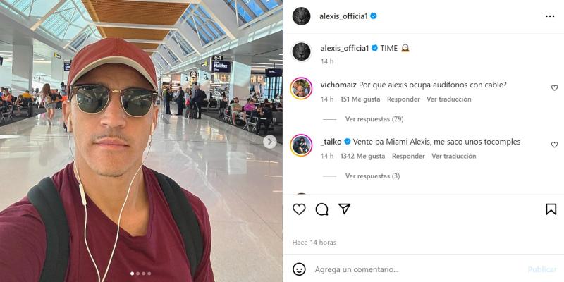 Alexis Sánchez en su vacaciones - Crédito: Instagram @alexis_officia1