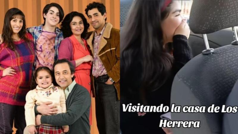 Madre explica emoción de su hija al visitar la casa de los Herrera en "Los 80": "En la guatita yo veía la serie en CD y luego la vio ella"