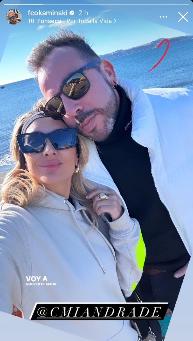 Francisco Kaminski y Camila Andrade - Instagram