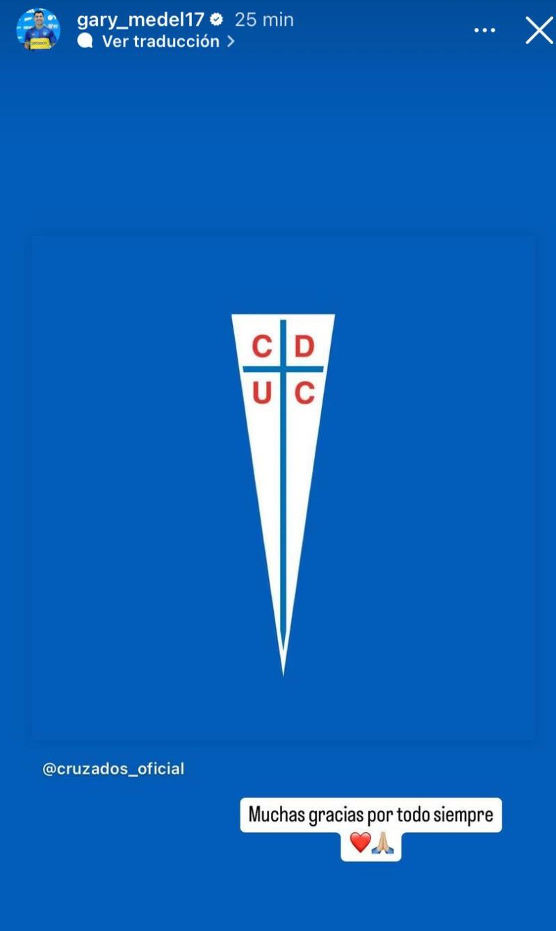 Gary Medel tras el fallecimiento de su madre - Crédito: Instagram