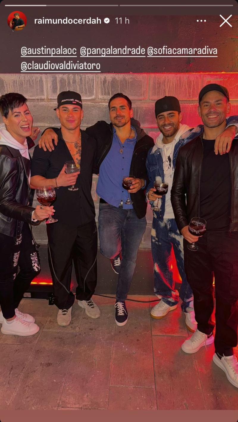 Instagram - Sabélo, Raimundo Cerda, Pangal Andrade, Austin Palao y Claudio Valdivia