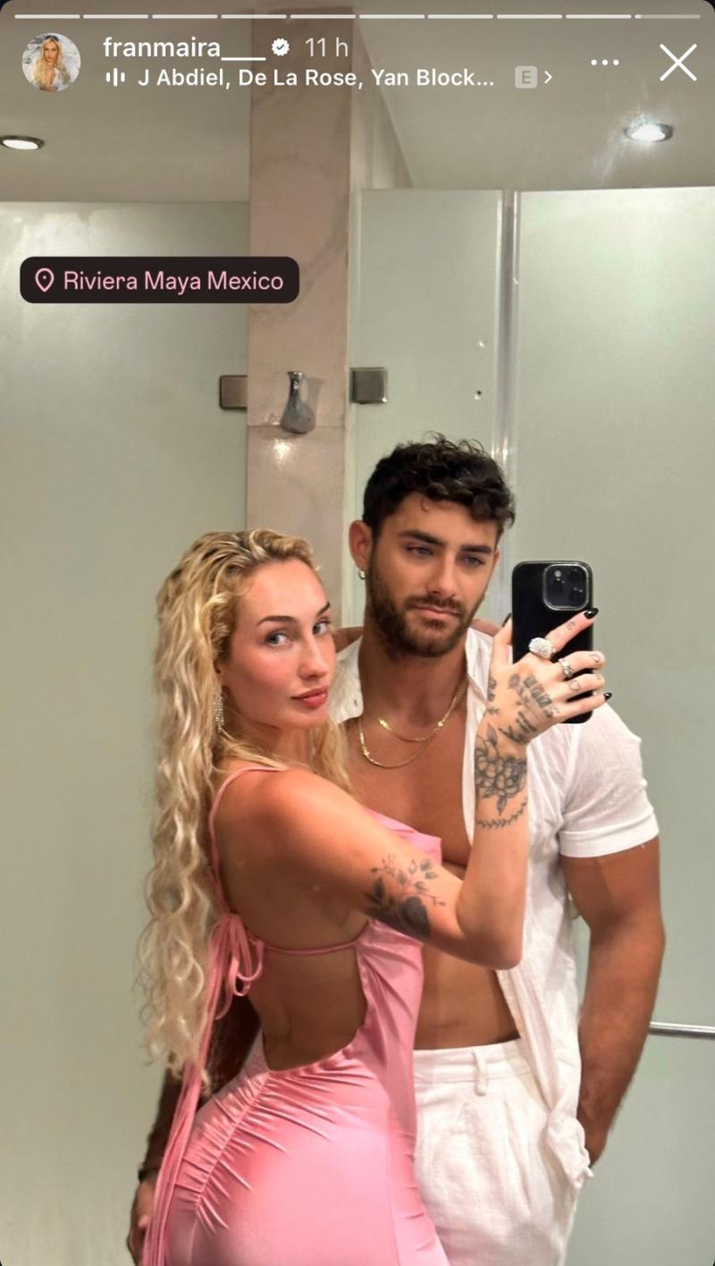 Instagram - Fran Maira y Austin Palao en la Riviera Maya
