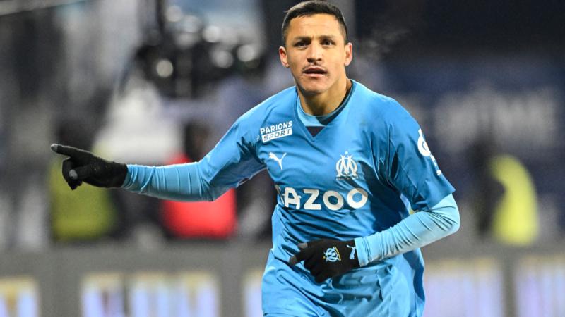 Alexis Sánchez en el Olympique de Marsella. Crédito: OM.