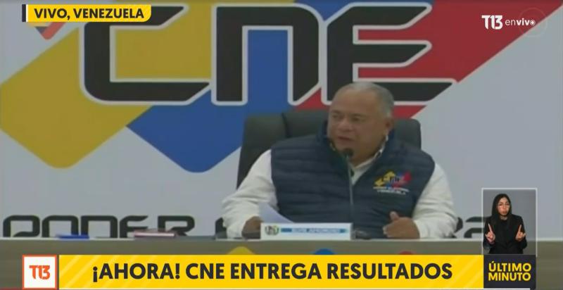 CNE da por ganador a Nicolás Maduro en elecciones de Venezuela