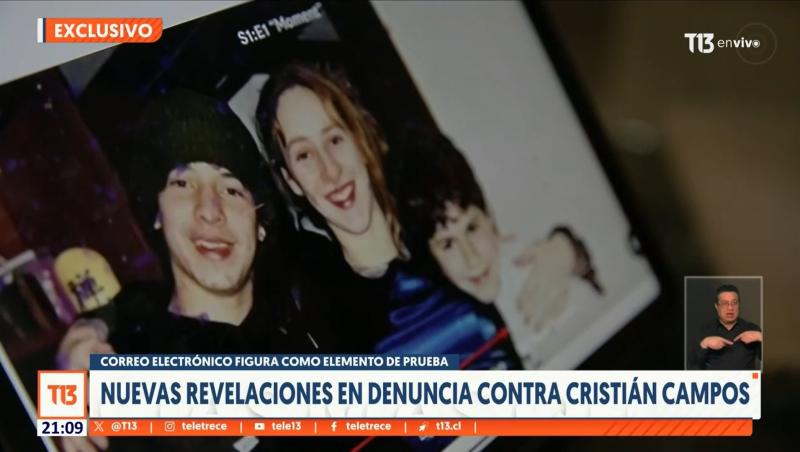 Canal 13 - Rafaella di Girolamo y sus hermanos Antonio y Pedro Campos