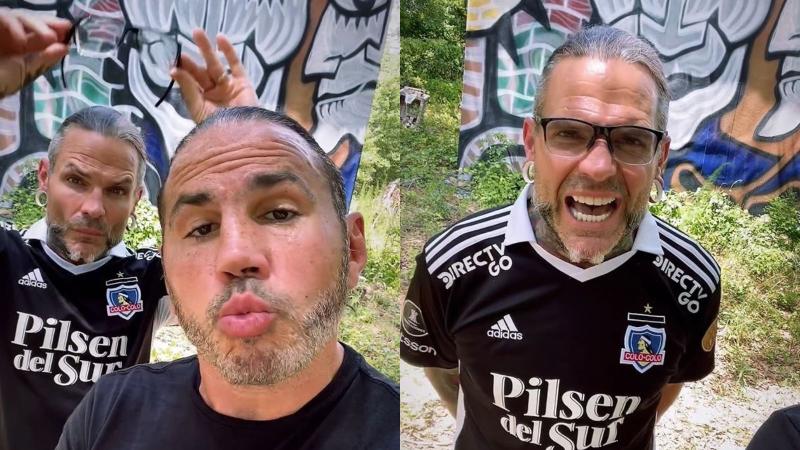 Captura - Jeff Hardy con la camiseta de Colo Colo