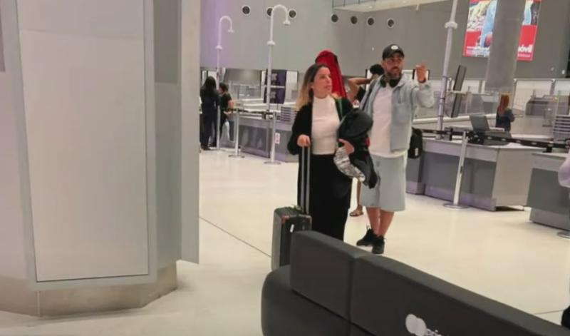 Jorge Valdivia y Maite Orsini juntos en el aeoropuerto - Créditos: Qué te lo digo