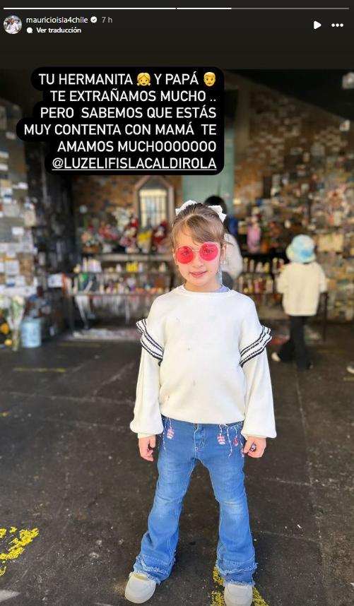 El mensaje de Mauricio Isla a su hija - Instagram