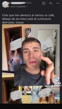 TikToker @carlacuero - Curriculum para ser su novia