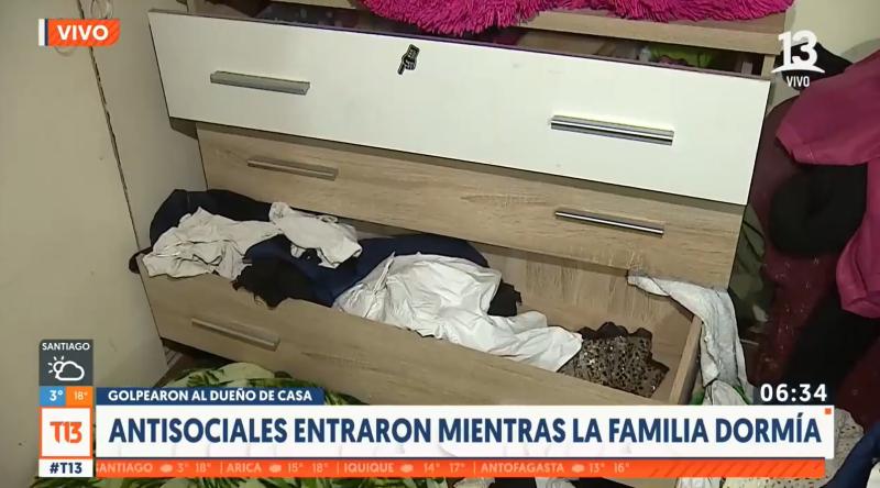 T13 - Violento turbazo en La Cisterna