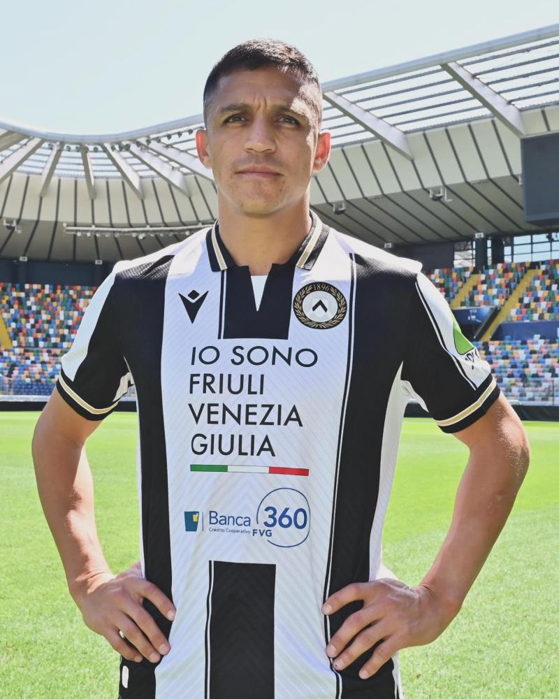 Alexis Sánchez en Udinese. Crédito: Udinese.