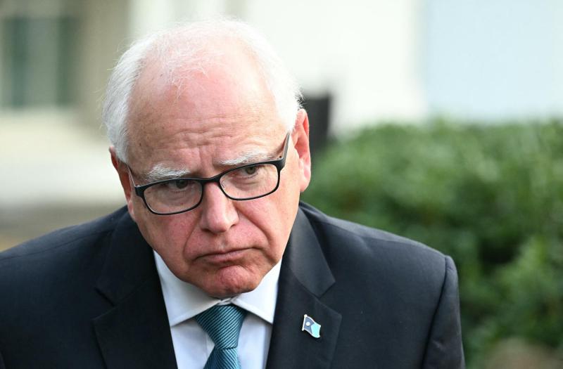AFP - Tim Walz, el elegido por Kamala Harris