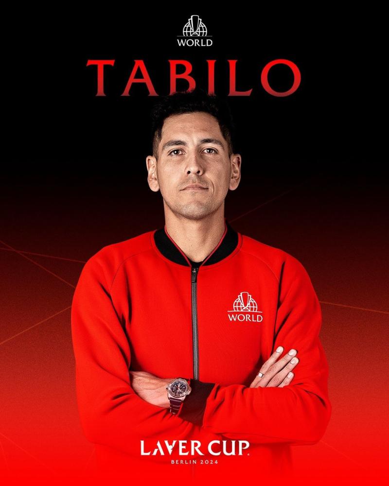 Alejandro Tabilo invitado a jugar la Laver Cup - Créditos: @lavercup